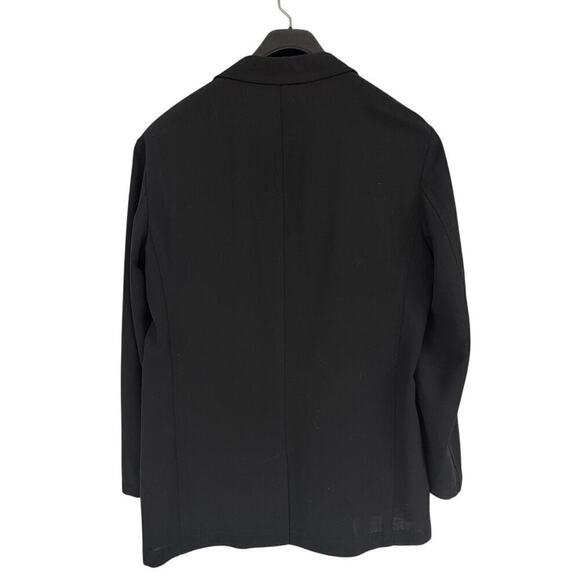 Boss Hugo Boss Mario's Italy Black 100% Virgin Wool Light Summer Blazer Sz 46R - Picture 3 of 8